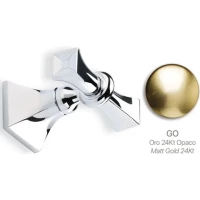 Крючок Stil Haus Prisma PR13(18) двойной, для ванны, золотой матовый