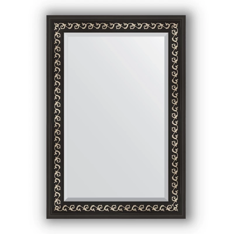 Зеркало 65x95 см черный ардеко Evoform Exclusive BY 1175