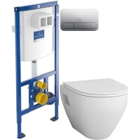 Комплект подвесной унитаз Am.Pm Spirit 2.0 C701738WH + C707857WH + система инсталляции Villeroy & Boch 92246100 + 92249061