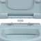 Подвесной безободковый унитаз с сиденьем микролифт Berges Ego XL 083229 - 4