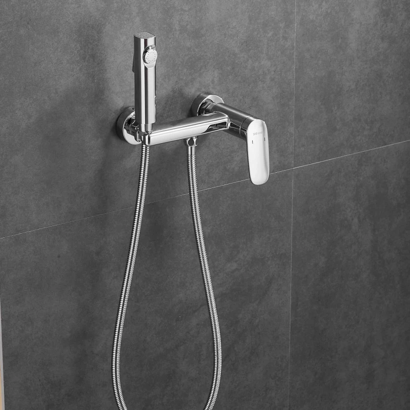 Гигиенический душ Shevanik S8505-1 со смесителем, хром