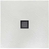 Душевой поддон BelBagno Uno TRAY-MR-UNO-A-80-35-W-NO 80x80 см, из литьевого мрамора, квадратный, белый