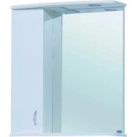 Зеркальный шкаф 60x72 см белый глянец L Bellezza Астра 4614909002018