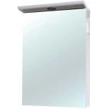 Изображение товара зеркальный шкаф 55x80 см белый глянец l/r bellezza анкона 4619608040019