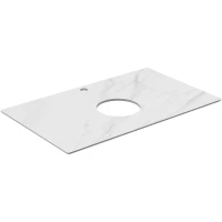 Столешница 80 см белый матовый для накладных раковин Kerama Marazzi Plaza Classic Монте Тиберио PL1.SG507100R\80