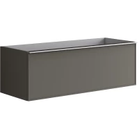 Тумба под раковину Onsen Pixel Charcoal Grey 68-BP-120-F2-M23 120 см, подвесная, угольно-серый матовый