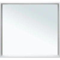 Зеркало Allen Brau Reality 1.32018.02 80x75 см, с LED-подсветкой, сенсорным выключателем, серебряный