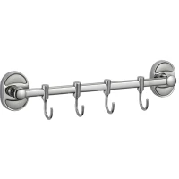 Планка с крючками Savol 70 S-008204 для ванны, хром