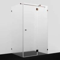 Душевой уголок WasserKRAFT Paar 88H07R-MG 120x90 см R, профиль розовое золото, стекло матовое