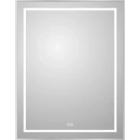 Зеркало BelBagno Kraft SPC-KRAFT-700-900-LED-TCH-WARM 70x90 см, с LED-подсветкой, сенсорным выключателем, антизапотеванием, алюминий