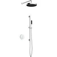 Душевой комплект AQUAme AQM8401CR 300 мм, с термостатом, хром