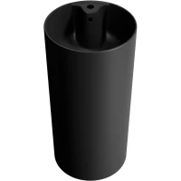 Раковина Wellsee Callipy Art 32890300S 42x42 см, напольная, черный матовый