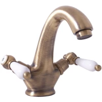 Смеситель для раковины без донного клапана Rav Slezak Morava Retro MK528.5SM