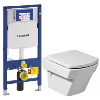 Комплект подвесной унитаз Roca Hall 346627000 + 801622004 + система инсталляции Geberit 111.300.00.5