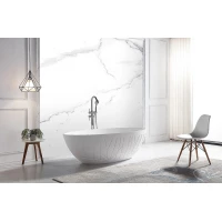 Акриловая ванна Abber AB9283 175x100 см, отдельностоящая, белый