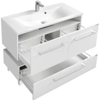 Тумба белый глянец 119,7 см Акватон Мадрид 1A170301MA010