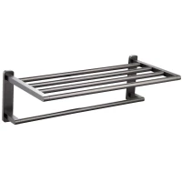 Полка для полотенец Wonzon & Woghand Graffity WW-9381 57,2 см, темный графит матовый