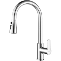 Смеситель для кухни Arrow AG4512 с выдвижным изливом, хром