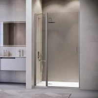 Душевая дверь RGW LE-004Gr Leipzig 351200410-110 100 см, профиль оружейная сталь матовый, стекло прозрачное