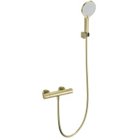 Термостат для душа Wonzon & Woghand Inn 3 WW-B2012-A-BG с душевым гарнитуром, золотой матовый