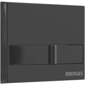 Изображение товара инсталляция для унитаза berges novum l6 040216 с кнопкой смыва, черный глянец