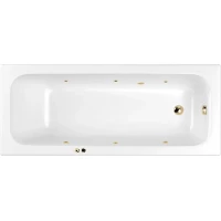Акриловая ванна Whitecross Vibe 0105.180075.100.SOFT.GL 179,5x75 см, с гидромассажем, белый