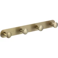Планка с крючками Savol S-002174C для ванны, золотой матовый