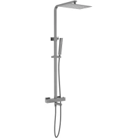 Душевая система Timo Tetra-Thermo SX-0169/18 300x200 мм, с термостатом, вороненая сталь