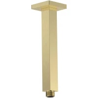 Кронштейн для верхнего душа AQUAme Savona AQM8705BG 200 мм, потолочный, золотой матовый