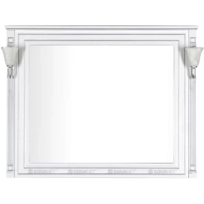 Изображение товара зеркало 120x96,3 см белый серебряная патина aquanet паола 00181768