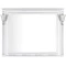 Зеркало 120x96,3 см белый серебряная патина Aquanet Паола 00181768 - 3