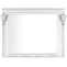 Зеркало 120х96,3 см белый серебряная патина Aquanet Паола 00181768 - 3