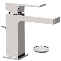 Смеситель для раковины Remer Absolute AU10 с донным клапаном, хром