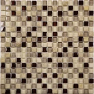 Стеклянная плитка мозаика No-79 стекло камень(1,5*1,5*8) 30,5*30,5