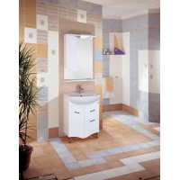 Комплект мебели белый глянец 61,5 см Onika Лайн 106044 + 4620008192772 + 205819