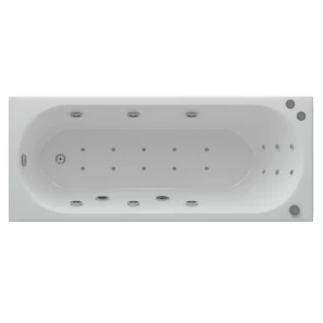 Изображение товара акриловая гидромассажная ванна 160x70 см пневматическое управление стандартные форсунки aquatek оберон-160