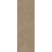Плитка Kerama Marazzi Ламбро коричневый структура обрезной 40x120 14039R