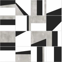 Керамогранит 0003483 Play Edge Mix Grey 20x20