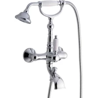 Смеситель для ванны Emmevi Laguna 40011/CR с душевым гарнитуром, хром