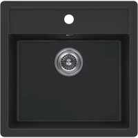 Кухонная мойка KuchenStern Ku-Granit Top 50 105BL10 51,5x51 см, черный
