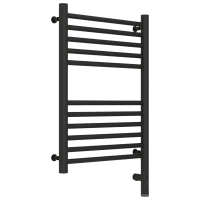 Полотенцесушитель электрический 600x400 темный титан муар МЭМ правый, перемычка прямая Сунержа Богема 3.0 15-5805-6040