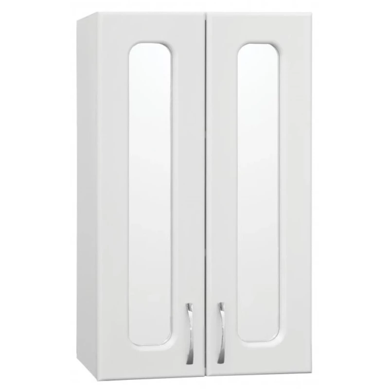 Шкаф двустворчатый подвесной 48,2x80 см белый глянец Style Line ЛС-00000352