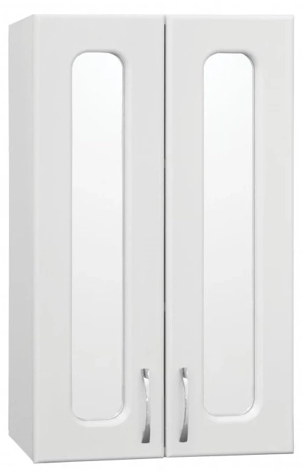 Шкаф двустворчатый подвесной 48,2x80 см белый глянец Style Line ЛС-00000352 шкаф двустворчатый акватон