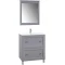 Зеркало 68x74,7 см серый матовый Belux Болонья В 70 4810924258885 - 2