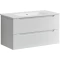 Комплект мебели белый глянец 91 см Sancos Norma 2.0 NR2.090W + CN7002 + PA900 - 3
