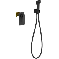 Гигиенический душ Timo Helmi 4089/03SM со смесителем, черный матовый