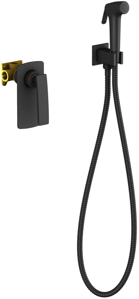 Гигиенический душ Timo Helmi 4089/03SM со смесителем, черный матовый