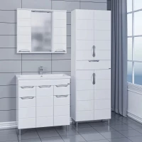 Комплект мебели белый глянец 81 см Санта Родос 206015 + FOCTEP80 + 106017