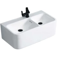 Раковина Ceruttispa Double Como CT9700 75x40 см, подвесная, белый