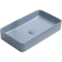 Раковина-чаша CeramaLux 78189MHL-4 60,5x35 см, накладная, голубой матовый